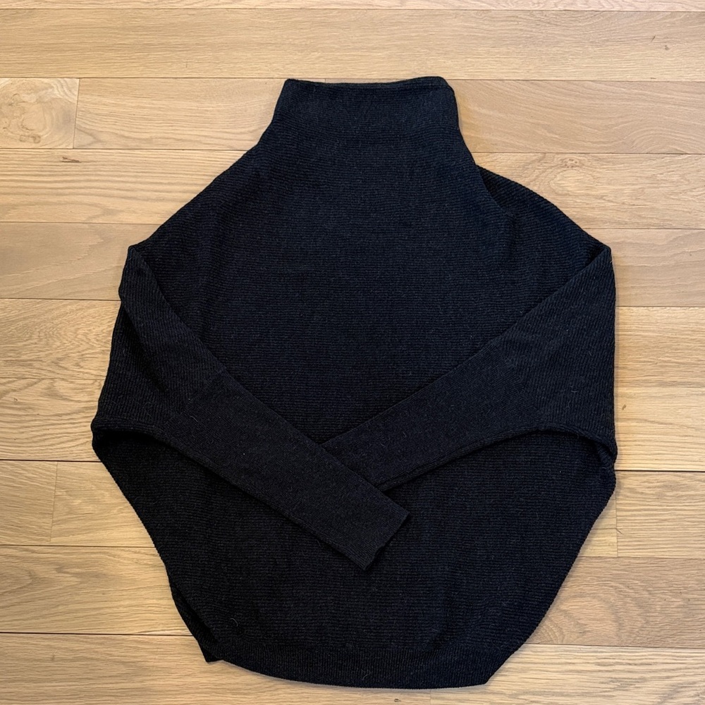 All Saints Charcoal Turtleneck Sweater